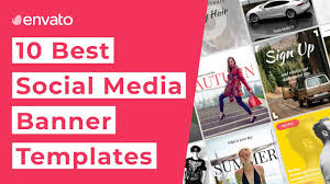Social media icon banner collection background vector. 40 Best Social Media Banner Templates