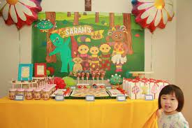 A simple summer tablescape for casual dining. In The Night Garden Birthday Party Ideas Photo 4 Of 16 Garden Party Birthday Garden Birthday Night Garden