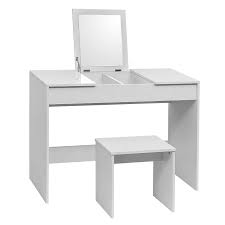 Also the first and only dressing table on the market with a tag holder for body id tags** features: Woltu Dressing Table Cosmetic Table White With Dressing Stool Makeup Mirror Foldable Vanity High Gloss Table Top Bedroom Dresser Set 2 Storage Compartments For Ample Storage Mb6047ws Buy Online In Saint Vincent