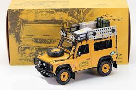 Der landrover 110 kommt in einer sammlerbox. Land Rover Defender 90 Camel Trophy Edition Almost Real 810211 1 18 Jurgen Keilers Modellautohandel
