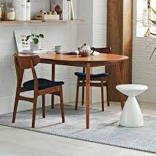 Mid Century Rounded Expandable Dining Table Expandable Dining Table Round Dining Room Table Mid Century Round Dining Table