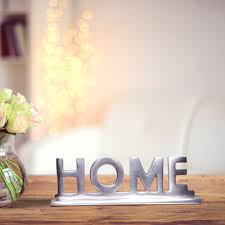 Tischdeko wohnzimmer inspirierend wohnzimmerideen gehören nach den gefragtesten designs die menschen für jedes interieur ihrer. Finebuy Home Deko Schriftzug Design Wohnzimmer Ess Tisch Dekoration Wohnung Alu Aluminium Wohndeko Silber 22 Cm