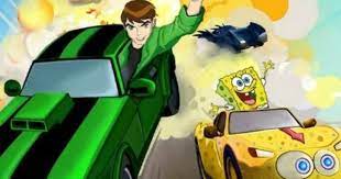 لعبة سباق سيارات بن تن ضد سبونج بوب spongebob squarepants games free online games games