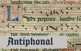 illuminated score manuscript of Gregorian chant