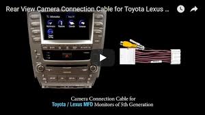For navigation systems tns 600/700, applying to many touchscreen navigation devices, generations 3 and 5 of toyota and lexus from manufacturing year 2003 on. Rear View Camera Connection Cable To Toyota Lexus Gs430 Mfd Gen5 Multi Displays 712096155266 Ebay