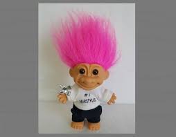 Vintage Russ Troll Doll 1 Hairstylist Pink Hair Scissors 4 Tall 80 S Retro Troll Dolls Troll Dolls Pink Hair Hair Scissors