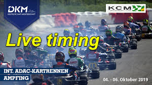 For the big screen experience you can maximize the screen at the bottom right of the screen. Live Timing Of The German Kart Championship Final In Ampfing