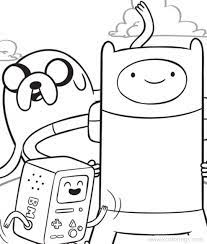 Adventure times coloring pages 37. Adventure Time Coloring Pages Jake Finn And Bmo Xcolorings Com