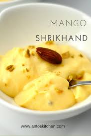 Mango Shrikhand Homemade Quick And Easy Yogurt Dessert Indian Dessert Recipes Mango Dessert Mango Recipes