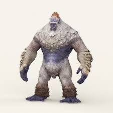 Game Ready Fantasy Yeti By Monstergallery Here Is Game Ready Low Poly Fantasy 3d Model Of Mythological Ch Mythological Characters 3d Characters Lion Sculpture