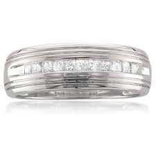 Mens 6 5 Mm 1 2 Ct T W White Diamond Platinum Wedding Band Platinum Diamond Wedding Band Mens Diamond Wedding Bands Rings Mens Wedding Bands