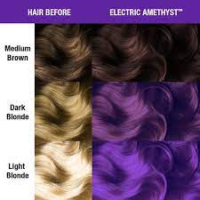 Whether you're looking to try out a new hair color but aren't ready to commit for the long haul or simply want to rock a fun new shade for a special night, temporary hair colors are super convenient and a great way to experiment before diving deep into the world of. Electric Amethyst Classic High Voltage