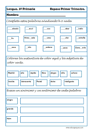 Incluye variedad de textos para trabajar las habilidades de interpretación y producción textual. Tareas Ejercicios Y Actividades De Lengua Para Ninos De Tercer Grado