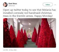 I'm pretty neutral when it comes to how i decorate my home, especially for the holidays (i can't do orange and purple for halloween people), so the white villages fit right in with my aesthetic and current style of my house decorations. Melania Trump S White House Christmas Decorations Are Brutally Mocked By Twitter And The Media Daily Mail Online