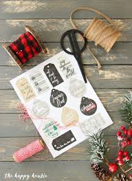 Christmas bag treat toppers printable. 20 Fabulous Holiday Gift Wrap Ideas Printable Holiday Gift Tags The Happy Housie
