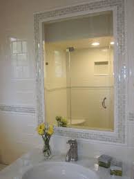 Beautiful Tile Around Mirror Tile Bathroom Bathroom Mirror Tile Around Mirror