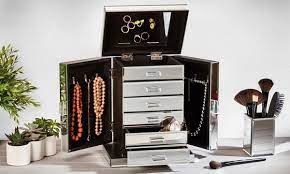 Store boxed artwork upright to prevent shattering the. Large Mirrored Jewellery Box Groupon