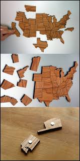 The Magnetic States Of America Map Puzzle Crafts Magnets