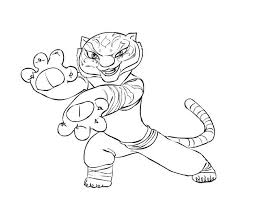 Kung Panda Tigress Coloring Pages Tigresse