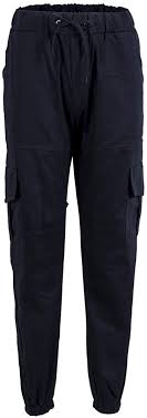 Achlibe Men Casual Trousers, Elastic Waist Solid Color Multi-Pocket Cuffed  Feet Tapered Pants : Amazon.co.uk: Fashion