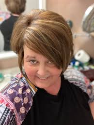 I'm 60 & got highlights & a layered bob cut