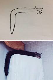 Yeteneksiz Ressamlarin Kedi Cizimlerini Gosteren Birbirinden Tuhaf Ve Soyut 26 Kare Onedio Com