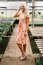 Trisha Midi Wrap Dress In Blush Pink With Images Modest Dresses Dresses Blue Midi Dress