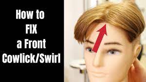 How To Fix A Cowlick In The Front - Thesalonguy - Youtube