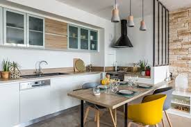 Une Cuisine Ouverte Avec Demi Verriere Cuisine Salle A Manger Cuisine Ouverte Cuisine Ouverte Salle A Manger