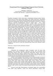We did not find results for: Pdf Pengembangan Ekonomi Kreatif Sebagai Penggerak Industri Pariwisata Kabupaten Purworejo Jawa Tengah