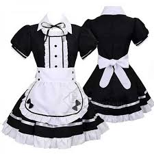 French maid ladies hostess waitress outfit maids fancy dress costume 6/24. Women Maid Outfit French Apron Lolita Dress Maid Dress Cosplay Costume