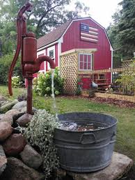 Rustic Water Feature Waterfeature Pic Https S Media Cache Ak0 Pinimg Com Originals 64 D0 Ed 64d0ed Wasserspiel Garten Wasserpumpe Garten Brunnen Garten