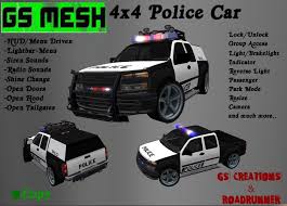 Even if the police intends to help you, they might do that but the risk is high that there will be damages to your vehicle. Second Life Marketplace Gs Mesh 4x4 Police Car