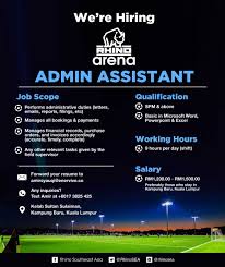 Easily apply online or sign up for the latest job alerts. Rhino Southeast Asia On Twitter Vacancy We Are Looking For Suitable Candidate For The Position Of Admin Assistant In Kampung Baru Kuala Lumpur Email Us Your Resume Now Jobvacancy Kerjakosong Rhinosea Rhinoarena