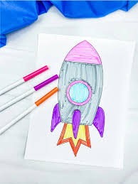 These printable pages allow them to color rocket ships of various shapes and sizes, providing a huge thrust to their creativity. Simple Rocket Ship Coloring Pages Free Printable
