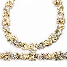 Gold Platinum Silver And Gold Plated Collections Xoxo Necklace Gold Bracelet For Women Gold Name Necklace