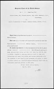 Supreme the table provides a list of select milestone decisions of the u.s. Documents Related To Brown V Board Of Education National Archives