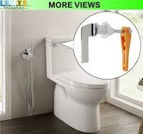 Poignée de rechange universelle pour réservoir de toilettes, levier de  chasse d'eau en métal chromé, ensemble de tige de réparation de chasse  d'eau - ...