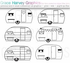 Vintage Camper Template Google Search Camper Quilt Camper Drawing Camper Clipart