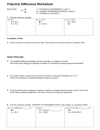 Calculate the wavelength given the frequency of radiation is 6.10 x 10^14 hz. Potential Difference Worksheet