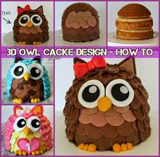 Diy Owl Cake Tutorial Recipe Fondant 3d Owl Cake Owl Cake Birthday Owl Cake Owl Cakes