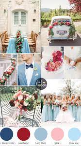 A wedding blog designed to help engaged couples find the perfect colour scheme for their big day! Cranberry Sky Blue Wedding Colour Combinations For Autumn Wedding