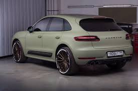 Porsche Macan Combat Matt Green Vossen Matt Bronze Kadett C Coupe