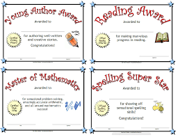 Award Certificates For Kids