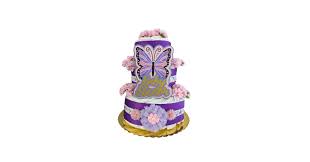 Purple and Pink Butterfly Theme Baby Girl Shower Diaper Cake, Handmade  Diaper Cake Baby Sprinkle Table Top Centerpiece, Baby Diaper Cake WIth  Customized Name Keepsake Gift, Photo Prop Diaper Cake : Handmade Products -  Amazon.com