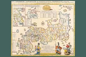 Japan from mapcarta, the open map. Imperial Japan And Provinces Antique Vintage Map Mural Inch Poster 36x54 Inch Ebay