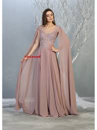 Weitere ideen zu braut, brautkleid, altrosa hochzeit. Brautmode Und Abendmode Von Sunnyf De In Bremen Abendkleid Mit Armeln Chiffonkleid Abendkleider Altrosa