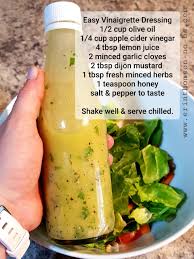 Easy Vinaigrette Dressing In 2020 Simple Vinaigrette Delicious Healthy Recipes Food