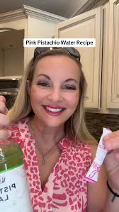 Pink Pistachio water! #evolvednutrition #skinnysyrup #fyp #zerosugar #...