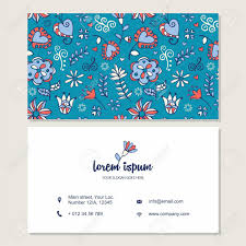 Clothing business cards are the most cost effective way for buyers to remember you long after you and your samples have left the building. Visiting Card Or Business Card Set With Cute Hand Drawn Logo Flower Restaurant Cafe Cosmetics Or Boutique Branding Elements Flyer Template Design With Floral Pattern Royalty Free Cliparts Vectors And Stock Illustration